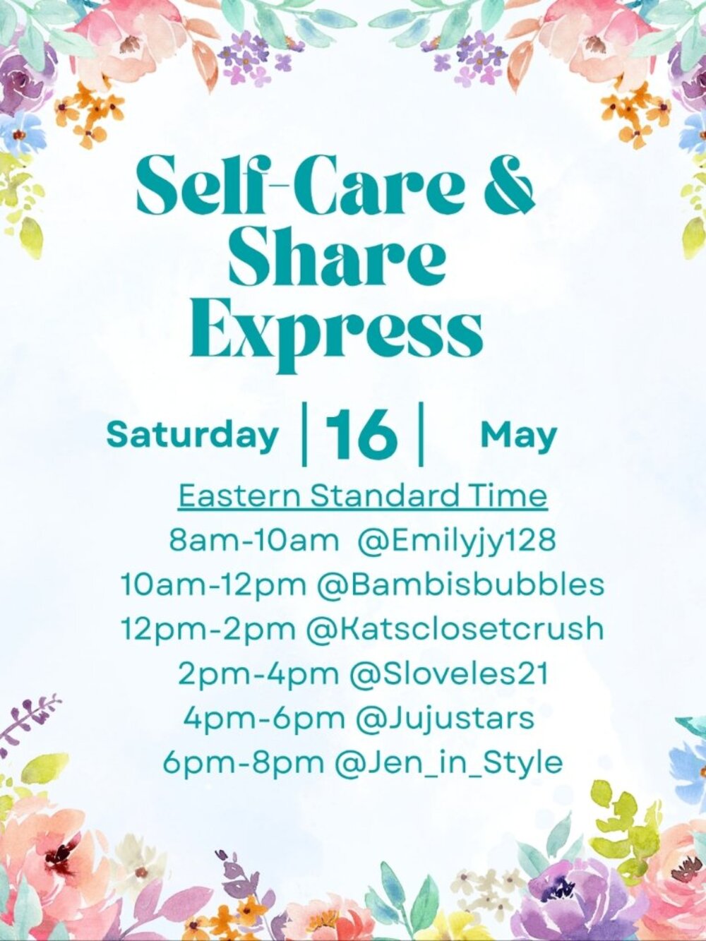 🚂Train Show! 5/16 4-6PM Self-Care & Share Express